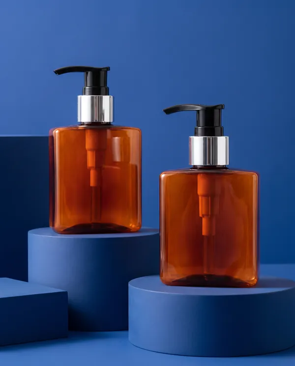 Amber Özel Formlu Pompalı Şişe 100 ml