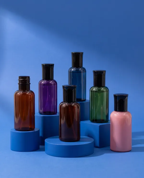 Amber Silindir Vidalı Kapaklı Şişe 40 ml
