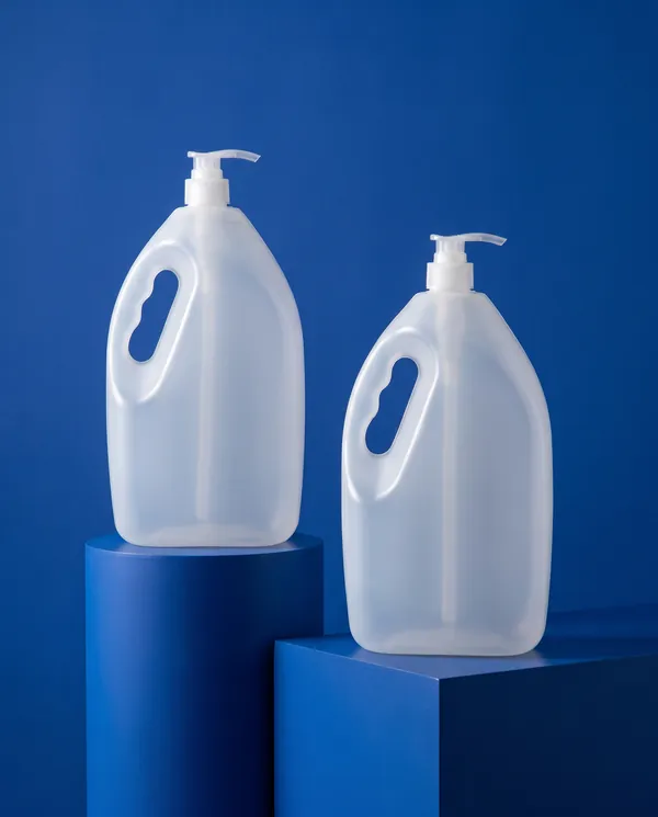 Buzlu Pompalı Ev Bakım Şişesi 4000 ml