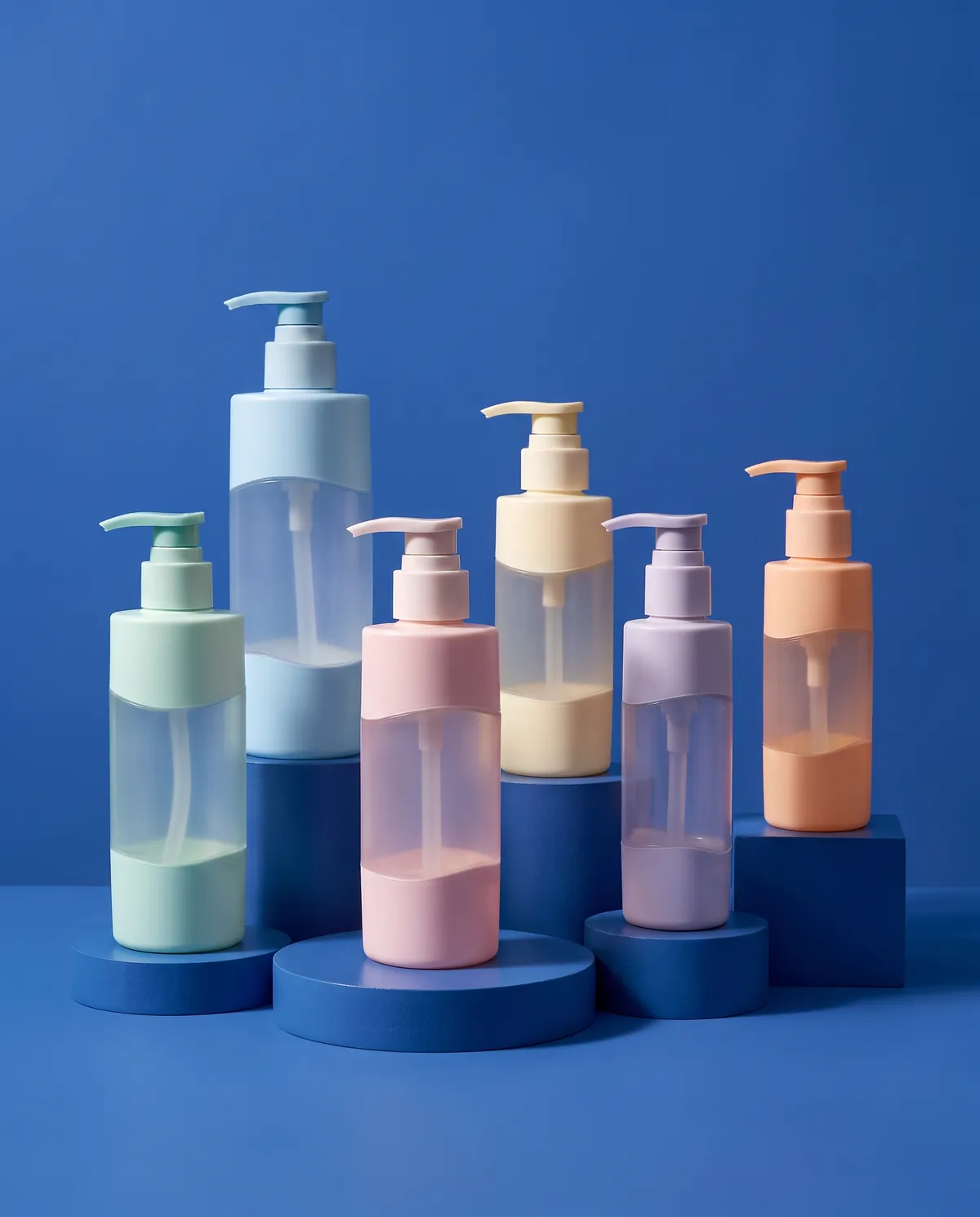 Buzlu Silindir Pompalı Şişe 100–500 ml