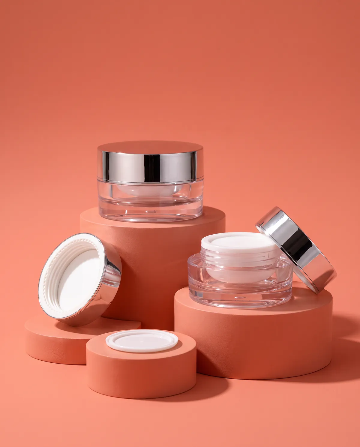 Enjeksiyon Metalik Krem Kavanozu 15 ml