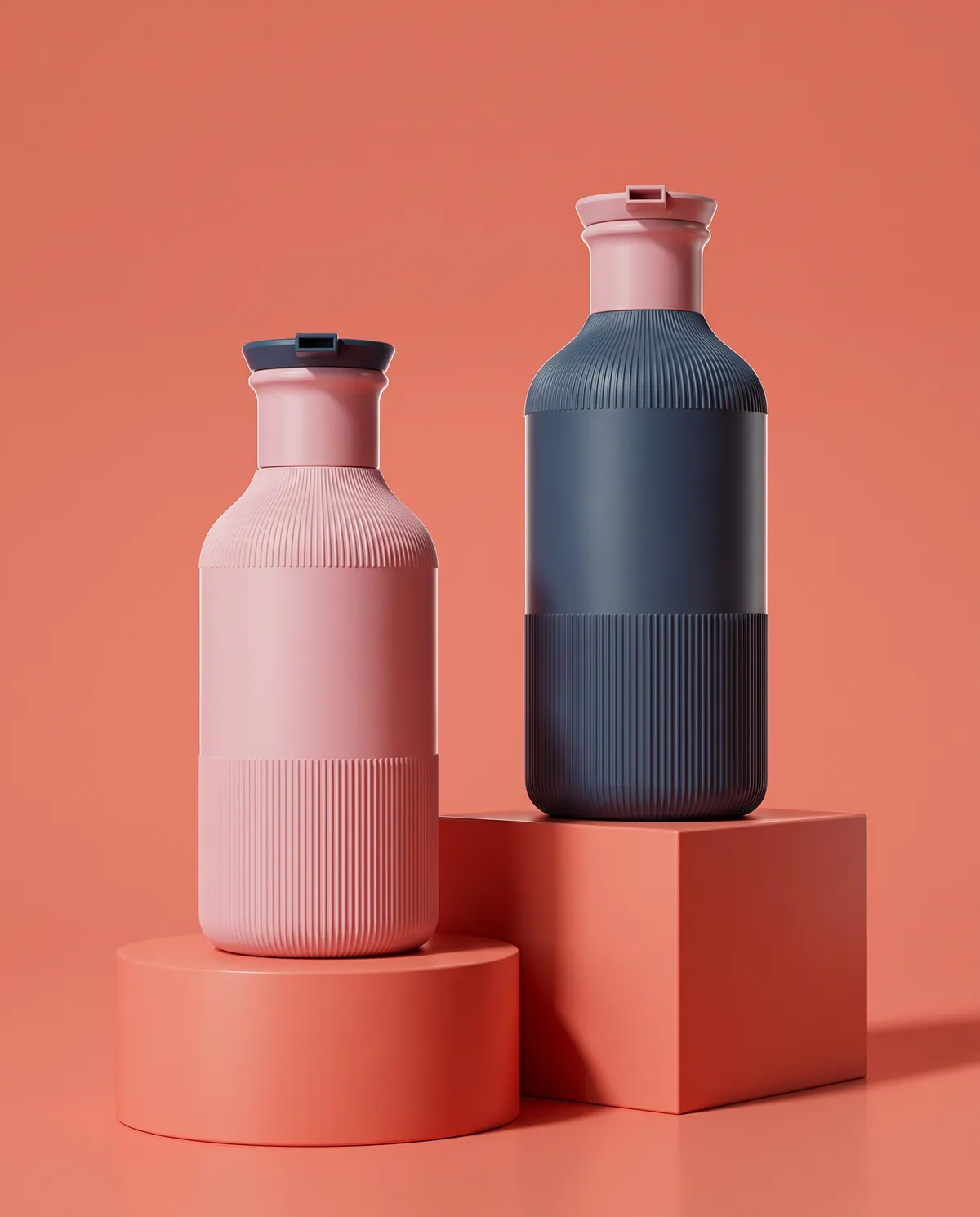 Mat Flip Kapaklı Losyon Şişesi 300–500 ml