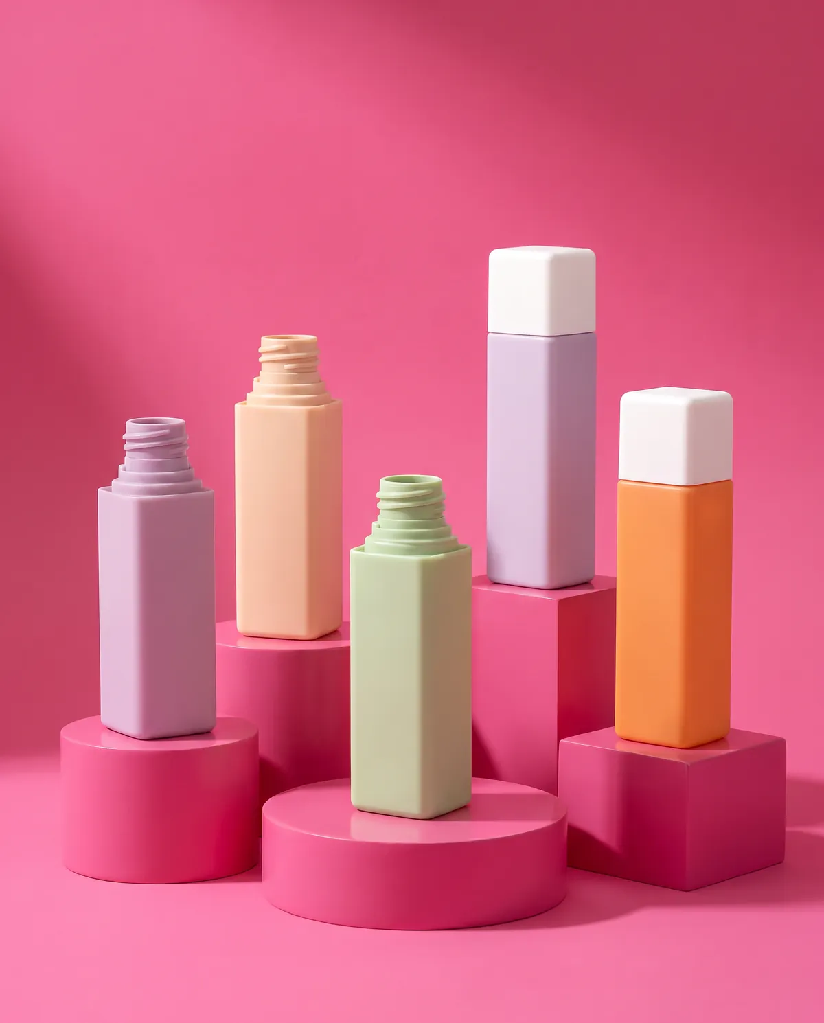Mat Kare Vidalı Kapaklı Şişe 60 ml