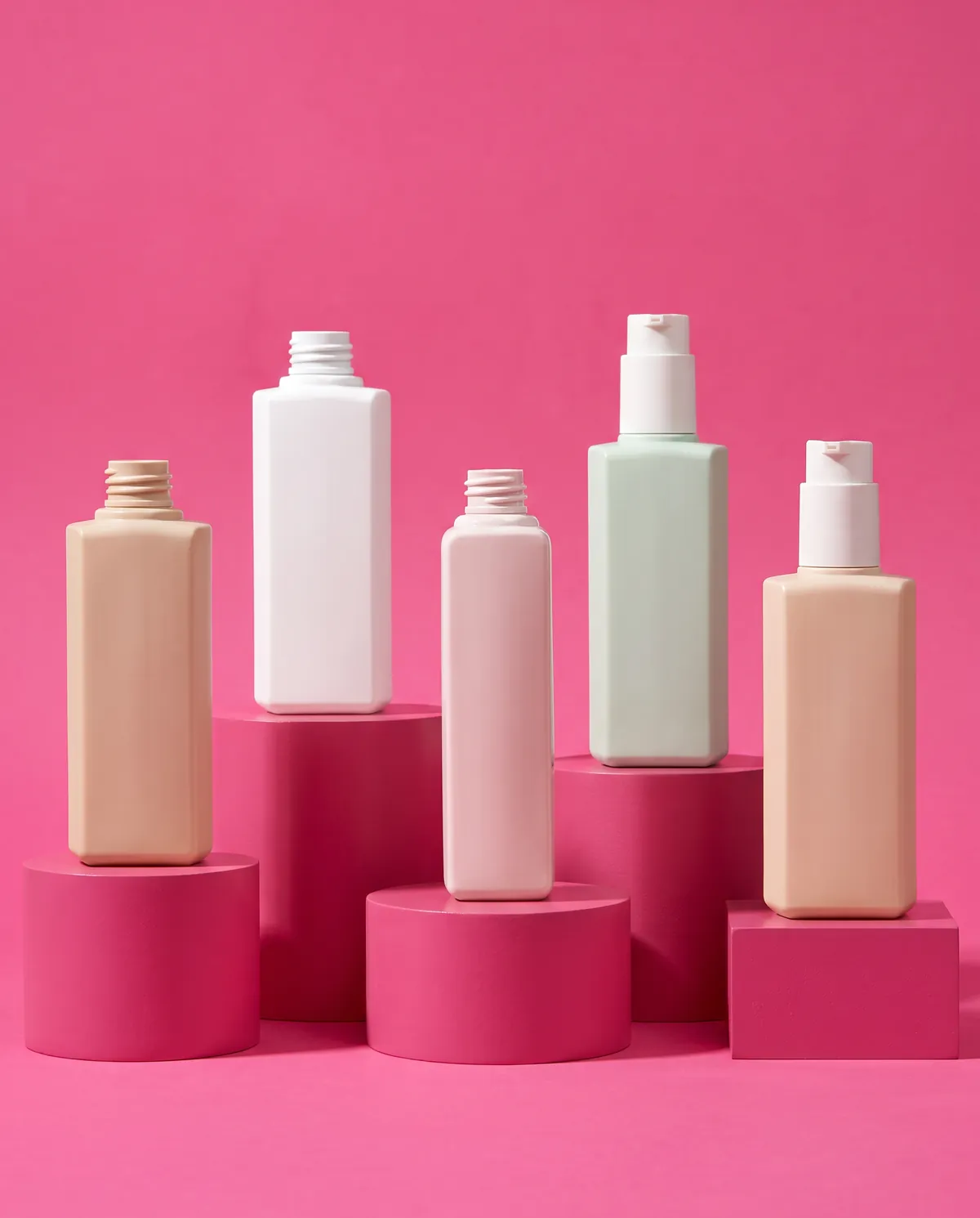 Mat Özel Formlu Pompalı Şişe 200 ml