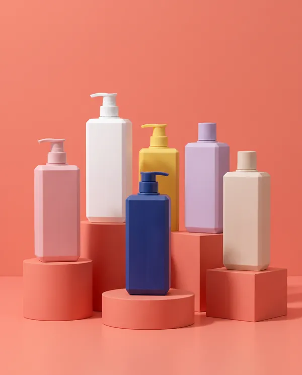 Mat Özel Formlu Pompalı Şişe 800 ml