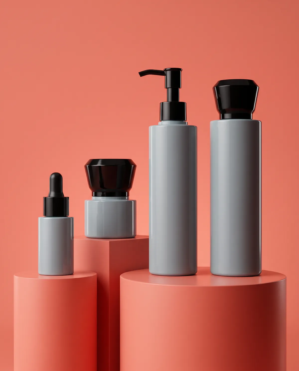 Mat Pompalı Cilt Bakım Şişesi 30–180 ml
