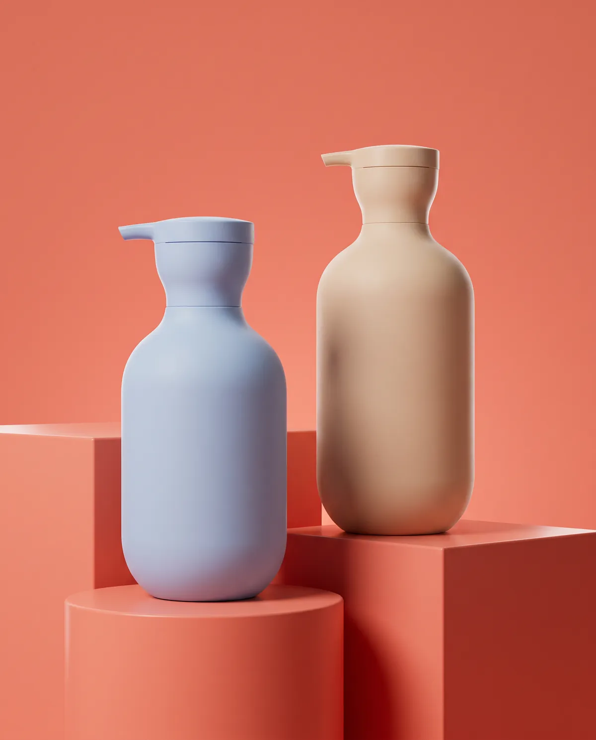 Mat Pompalı Losyon Şişesi 300–500 ml