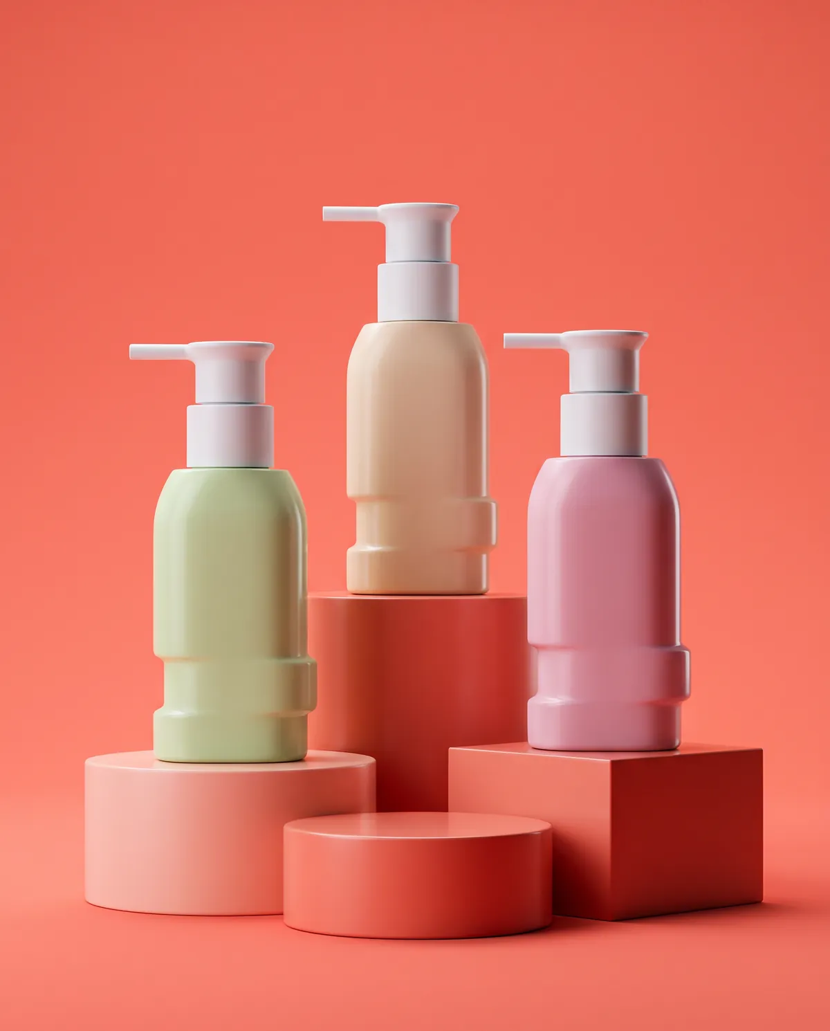 Mat Pompalı Losyon Şişesi 300 ml