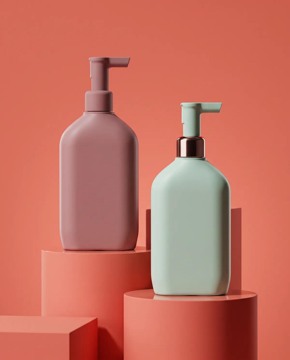 Mat Pompalı Losyon Şişesi 300 ml