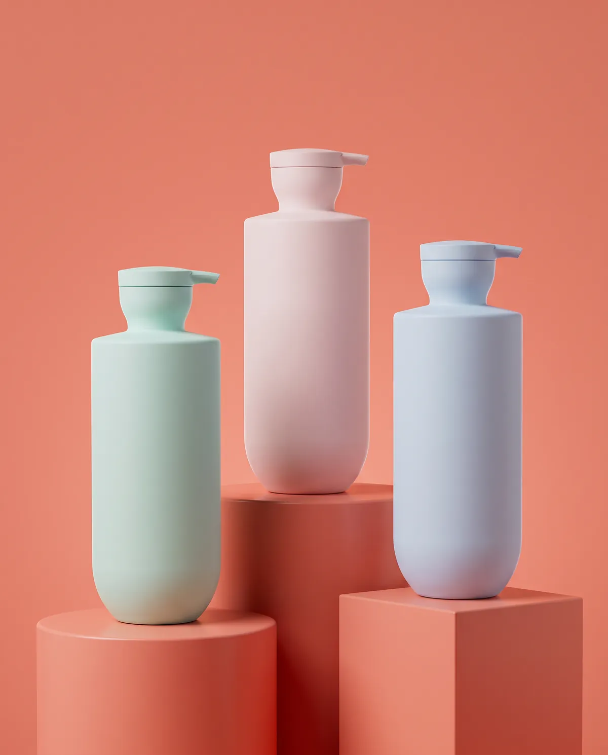 Mat Pompalı Losyon Şişesi 500 ml
