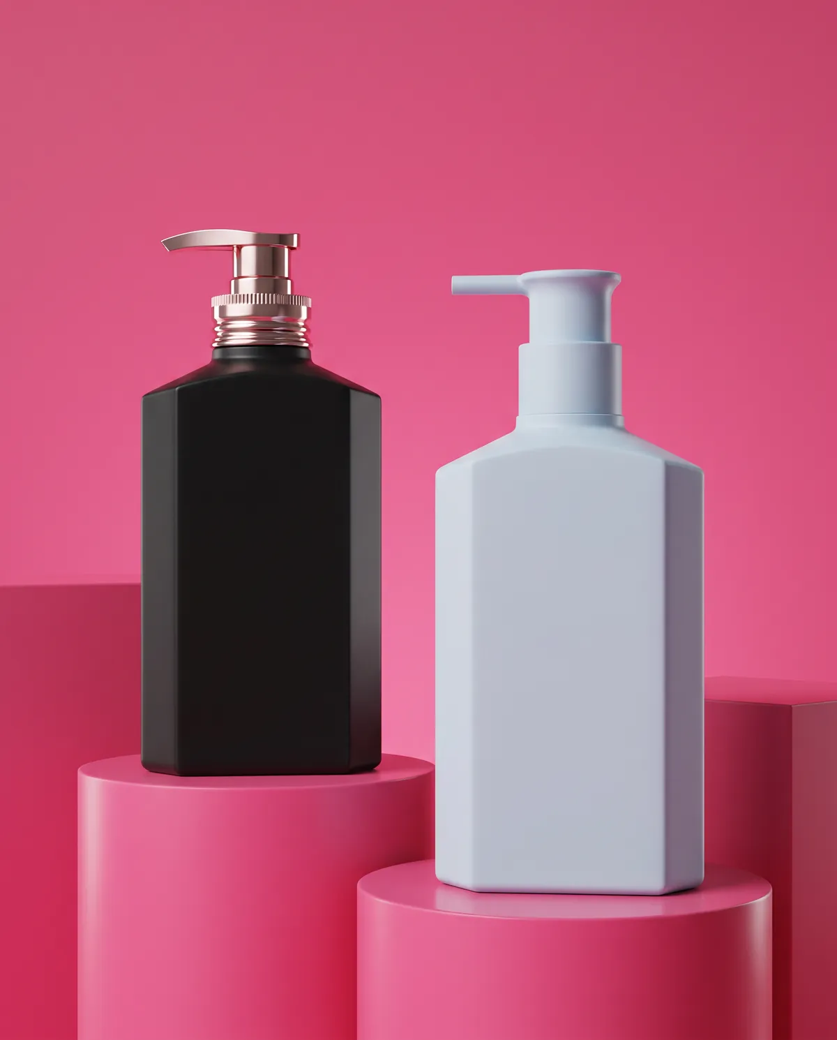Mat Pompalı Losyon Şişesi 500 ml