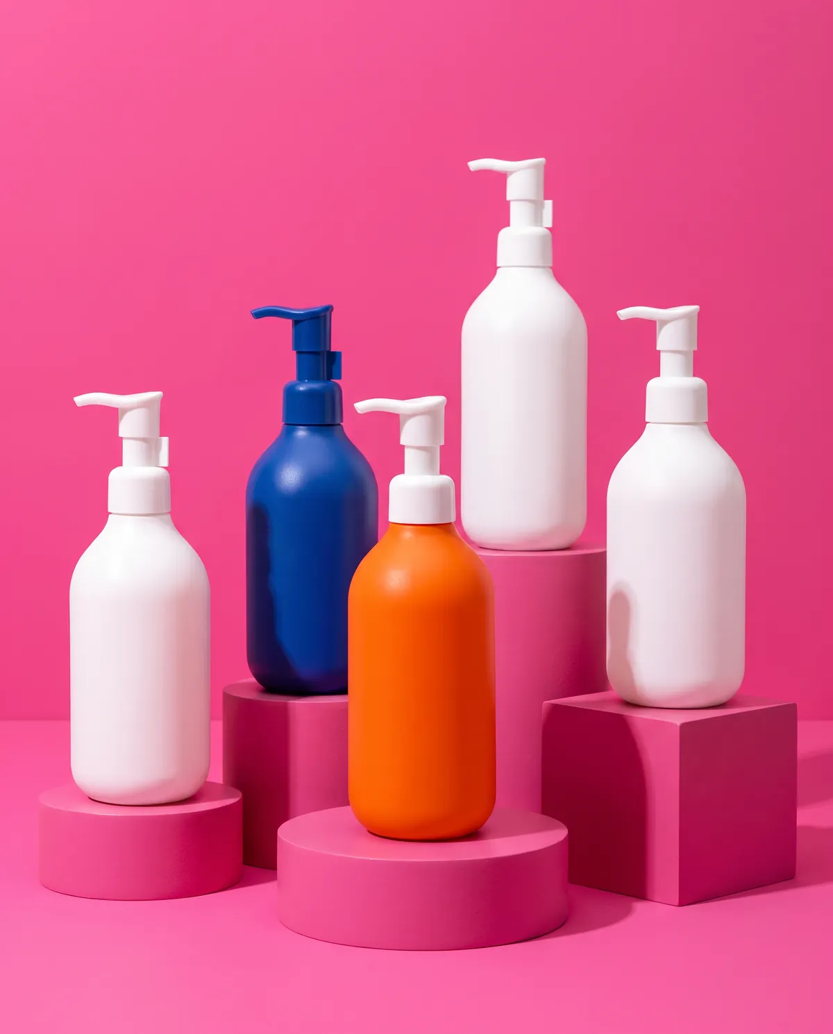 Mat Silindir Pompalı Şişe 400 ml