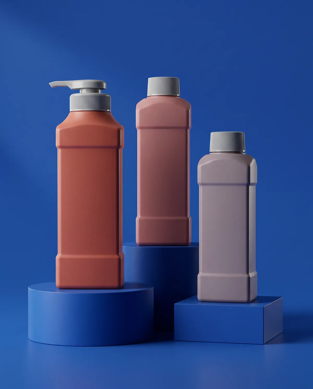 Mat Vidalı Kapaklı Ev Bakım Şişesi 500–1000 ml