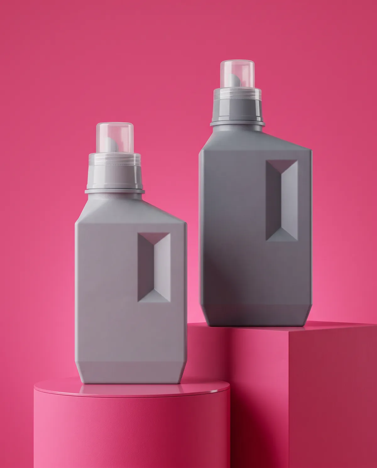 Mat Vidalı Kapaklı Ev Bakım Şişesi 600–1000 ml