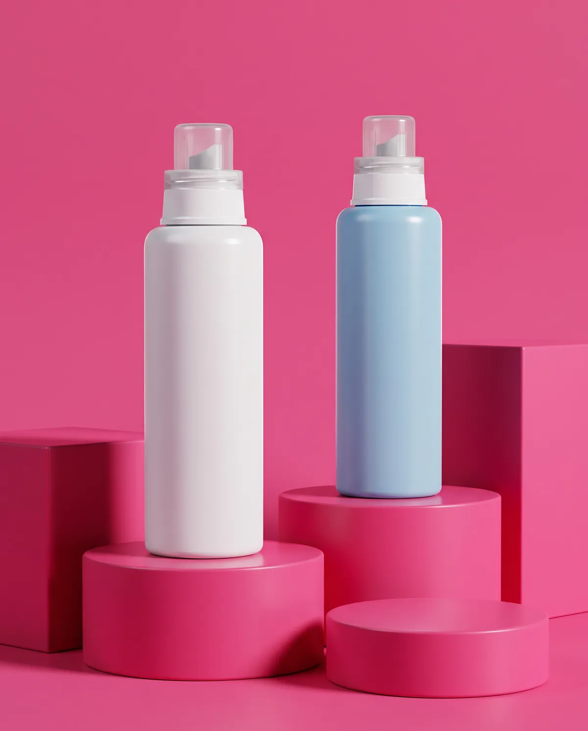 Mat Vidalı Kapaklı Ev Bakım Şişesi 600 ml