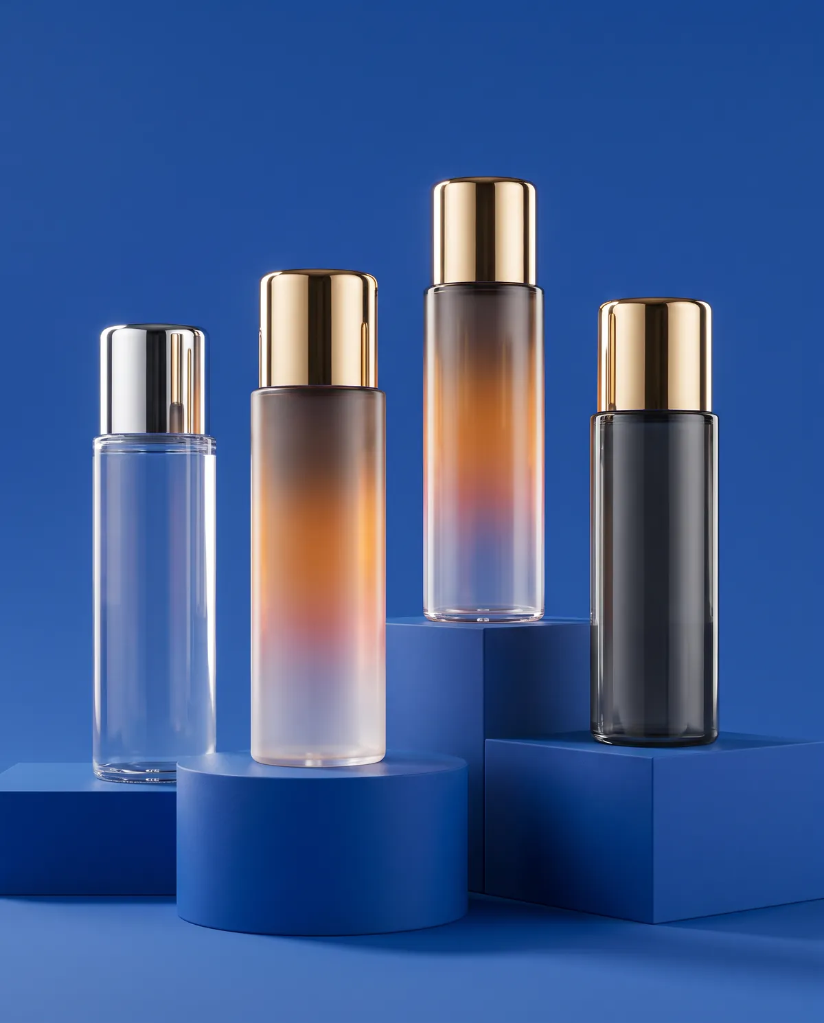 Metalik Vidalı Kapaklı Cilt Bakım Şişesi 20 ml