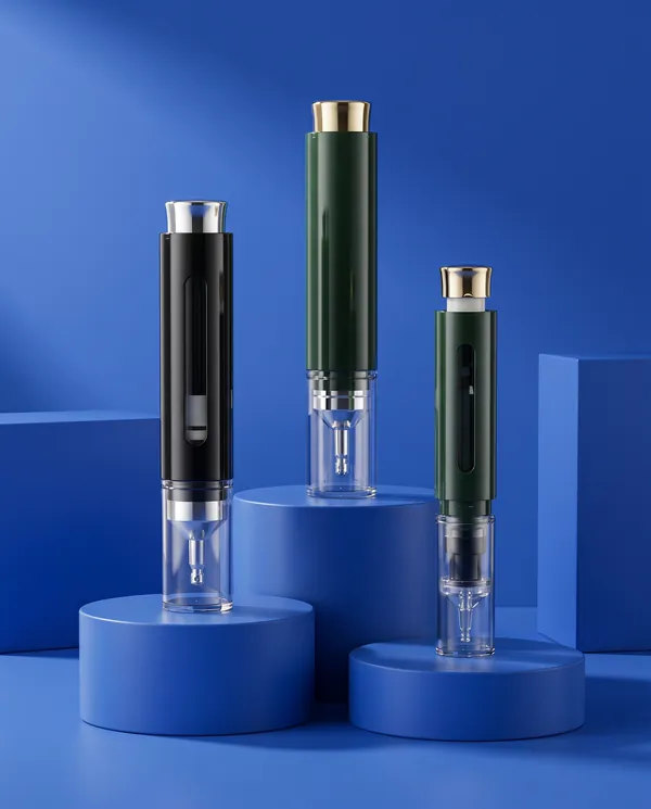 Metalik Vidalı Kapaklı Şırınga Serum Şişesi 10–15 ml