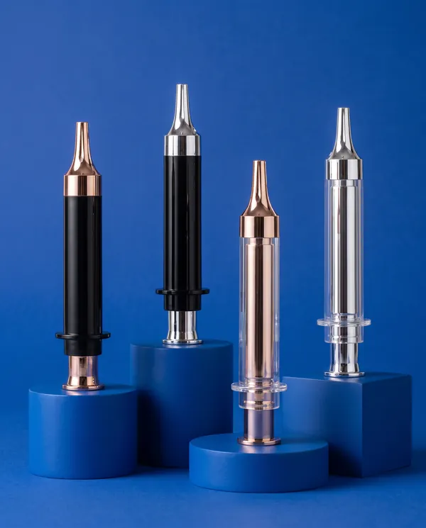Metalik Vidalı Kapaklı Şırınga Serum Şişesi 10 ml