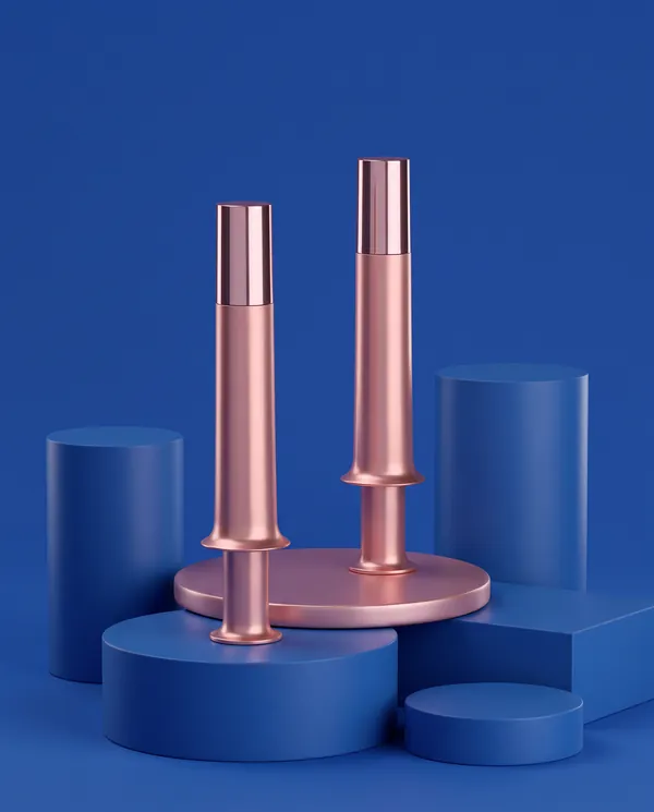 Metalik Vidalı Kapaklı Şırınga Serum Şişesi 15 ml