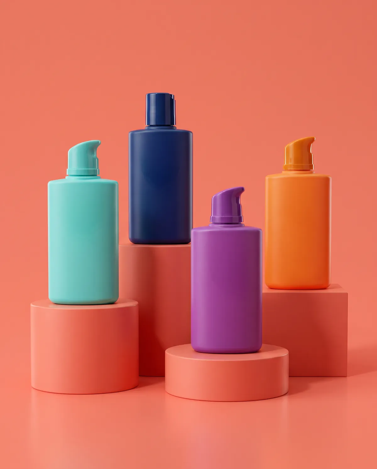 Özel Formlu Pompalı Şişe 50 ml