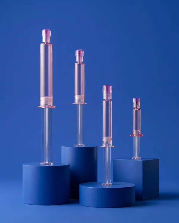 Renkli Şeffaf Vidalı Kapaklı Şırınga Serum Şişesi 1–10 ml