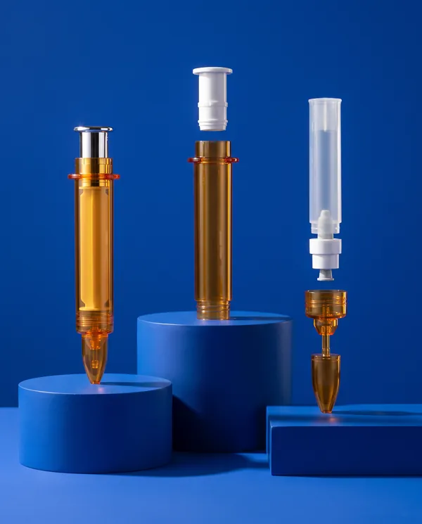 Renkli Şeffaf Vidalı Kapaklı Şırınga Serum Şişesi 10 ml