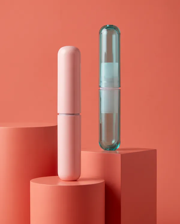 Renkli Şeffaf Vidalı Kapaklı Şırınga Serum Şişesi 3 ml