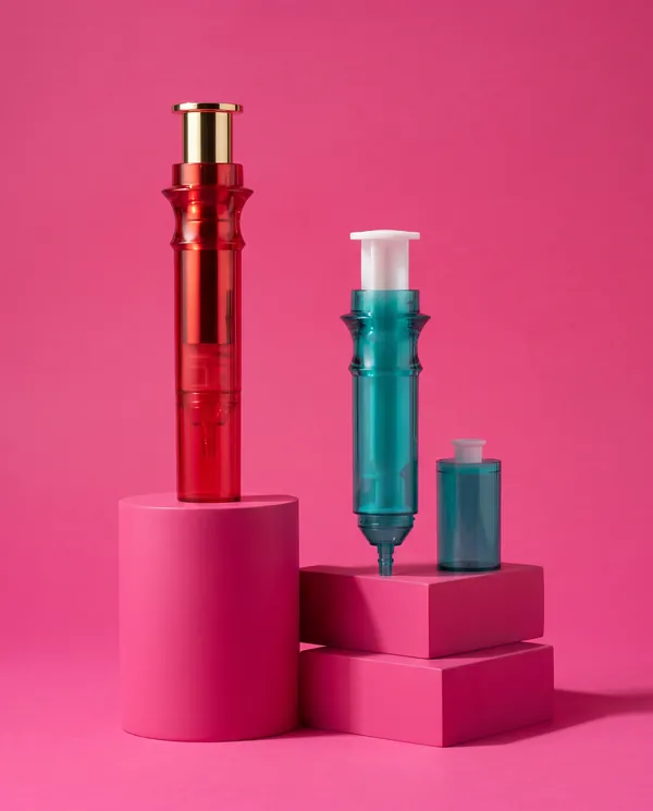 Renkli Şeffaf Vidalı Kapaklı Şırınga Serum Şişesi 5–10 ml