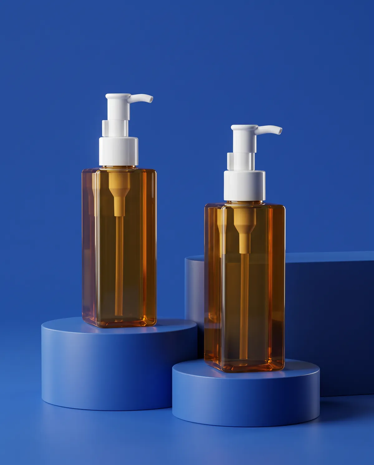 Şeffaf Pompalı Cilt Bakım Şişesi 150 ml