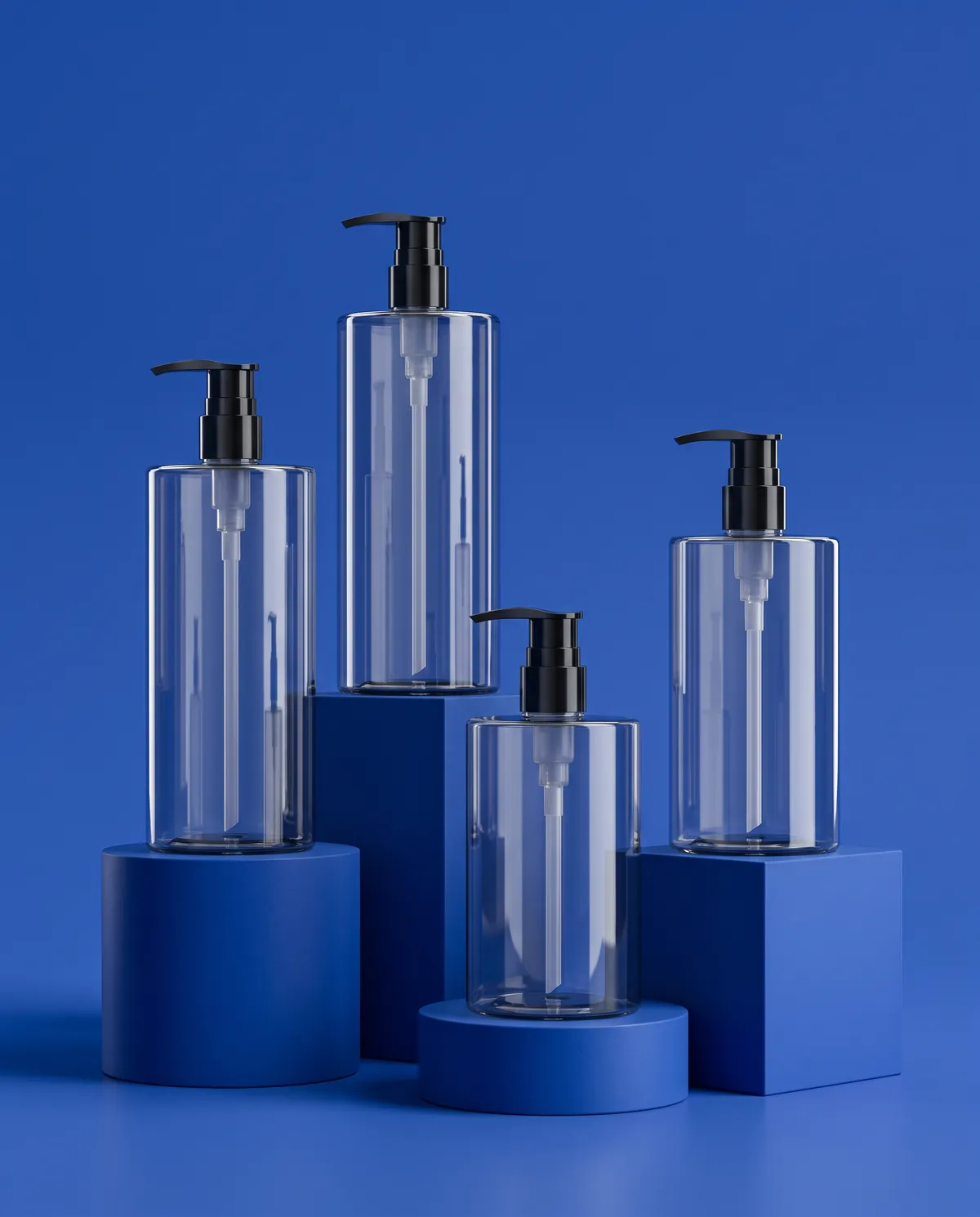 Şeffaf Pompalı Losyon Şişesi 300–500 ml