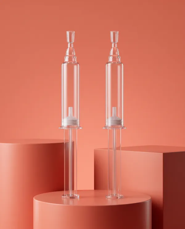 Şeffaf Vidalı Kapaklı Şırınga Serum Şişesi 5–10 ml