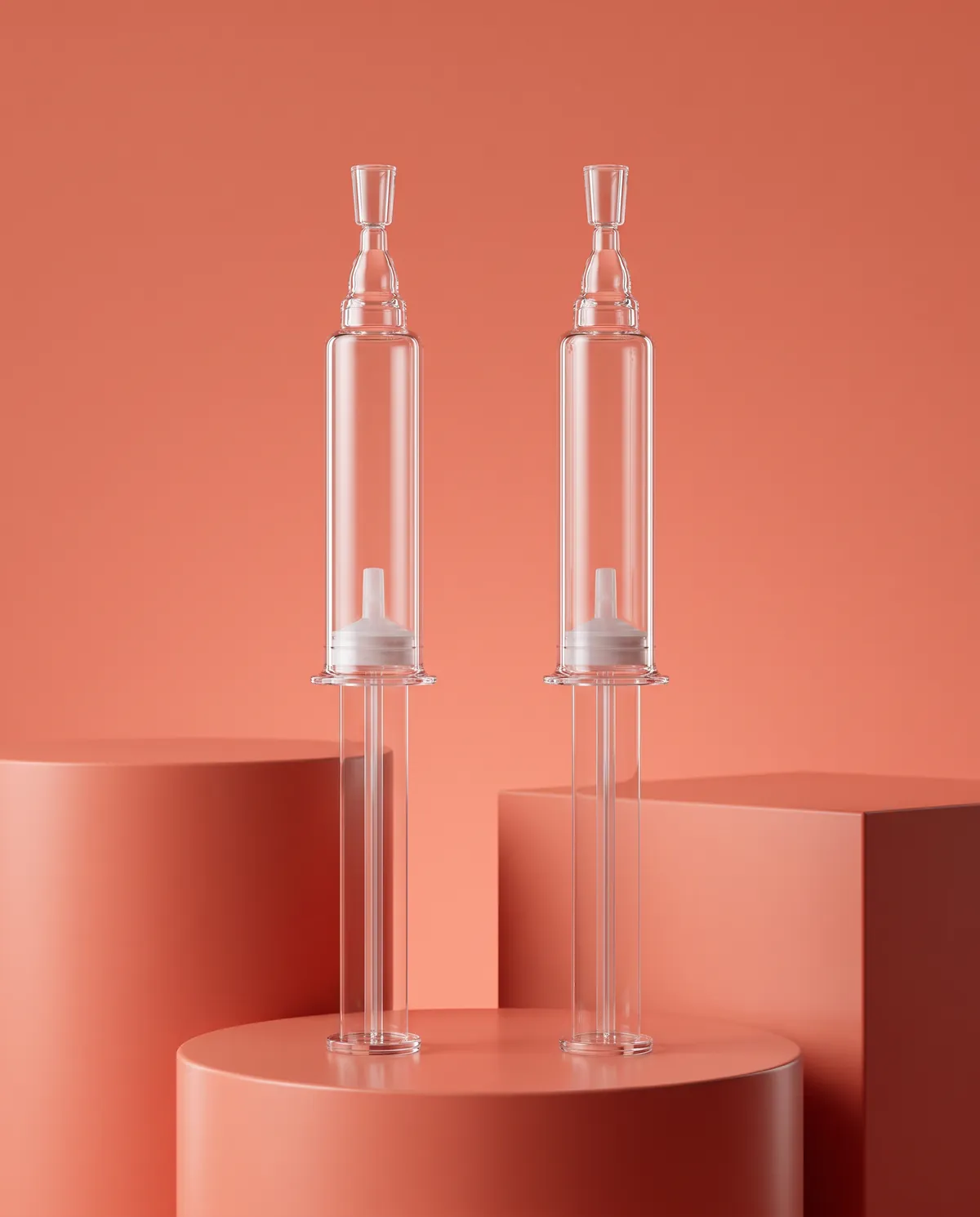 Şeffaf Vidalı Kapaklı Şırınga Serum Şişesi 5–10 ml