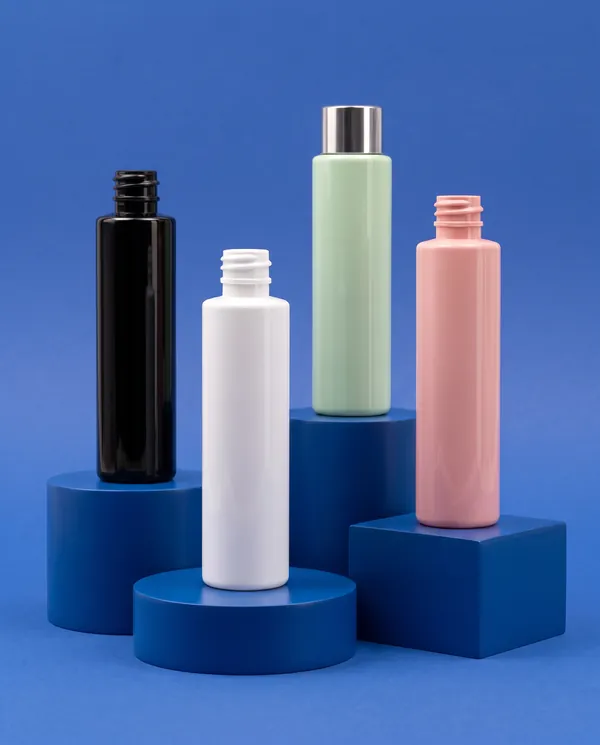 Silindir Vidalı Kapaklı Şişe 120 ml