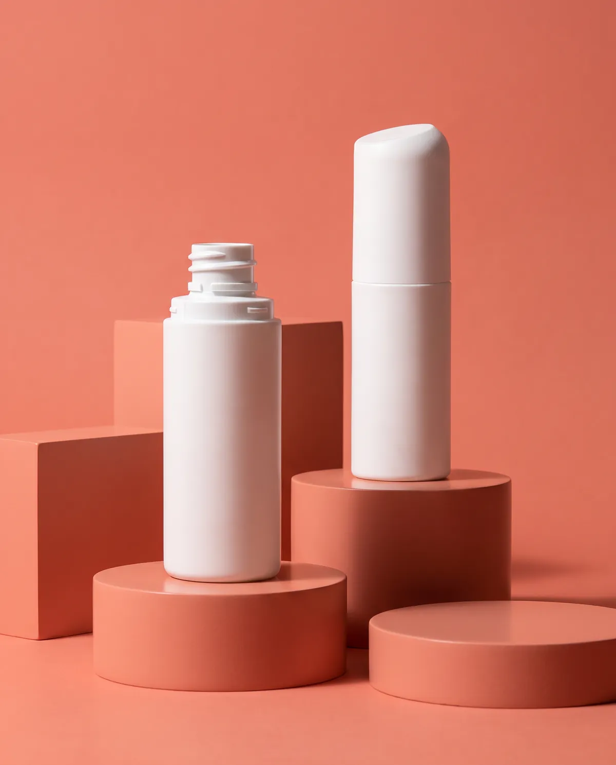Silindir Vidalı Kapaklı Şişe 50 ml